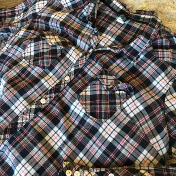 Torrid | Parker Plaid Long Sleeve Front Button Up Camp Shirt | size 0 - Picture 4 of 13